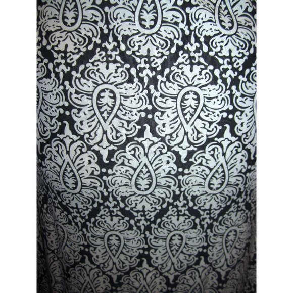 Diane von Furstenberg Print Slip Dress 8 DVF Annalette Black White Geo --Superb! - Picture 5 of 7
